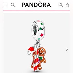 Pandora Gingerbread Man charm.